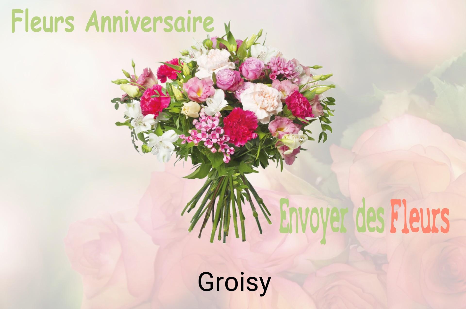 Bouquet de fleurs d’anniversaire livré à Groisy